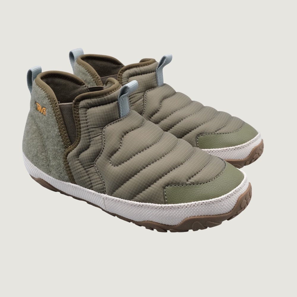 Teva ReEmber Terrain Mid Shoes Olive Green Quilted Womens 8 Mens 6